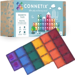 Connetix pastel rechthoeken – magnetische bouwset 24 stuks