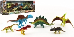set dinosaurussen uit het Krijt 6 stuks plastic figuren in doos