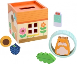 Petit Collage hamstertje Hugo – houten mini set
