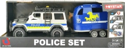 Kinderjeep met aanhanger met licht en geluid