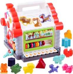Interactief huisje – muzikale vorm- en dieren-sorter voor kinderen 18+ maanden