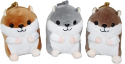 Pluche hangertje hamster 12 cm