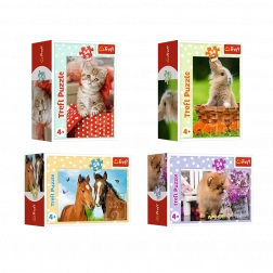 Minipuzzel 54 stukjes met jonge dieren