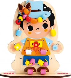 bino leuk verkleden – houten rijgspel voor kinderen