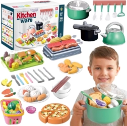 Woopie keuken-/kook- en snijset 108-delig groen