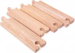 Lange rechte rails BIGJIGS RAIL 21 cm – 4 stuks