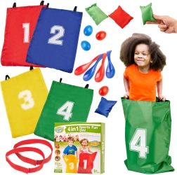 Kinder sport- en animatieset 4-in-1 voor buitenspellen