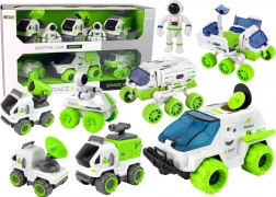 Set van 6-in-1 ruimtevoertuigen rover Satelliet Astronoom voor kinderen