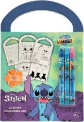 Creatief kleur- en activiteitenboek DISNEY STITCH met waskrijtjes en activiteiten