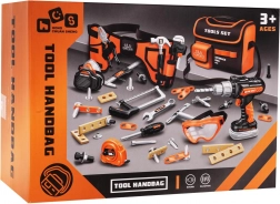 Kindergereedschapsset met riem en tas, 48 delig