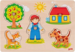 Houten Inlegpuzzel Thuis GOKI