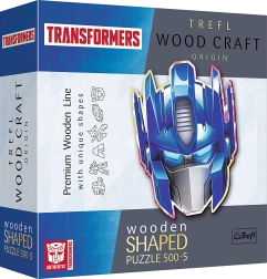 Houten dubbelzijdige puzzel TREFL Wood Craft Origin Transformers Optimus Prime, 505 stukjes