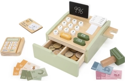 Houten speelgoedkassa voor kinderen PolarB