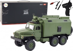 militaire RC vrachtwagen WPL B-36 1:16 4WD met LED