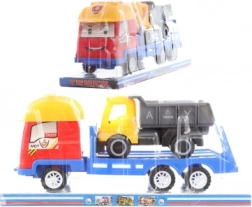 Kunststof vrachtwagen met kiepbak en frictie-aandrijving