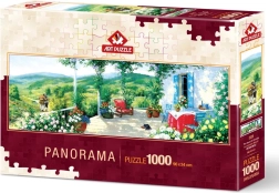 Panoramische puzzel Art Puzzle Gast op de veranda, 1000 stukjes