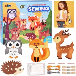 Creatieve set voor het maken van bosdieren van vilt