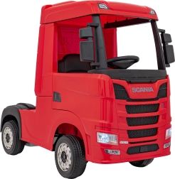 Elektrische vrachtwagen voor kinderen SCANIA R-SERIE, rood