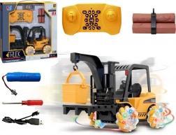 RC heftruck met 360° rotatie en lichtgevende wielen