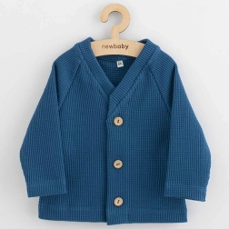 Babyvest met knopen New Baby Oliver blauw 80 (9–12 m)