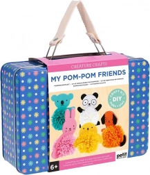Creatieve koffer Pompon Diertjes van Petit Collage