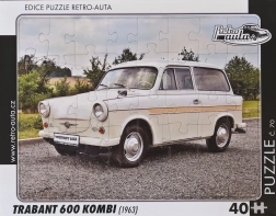 Retro auto-puzzel Trabant 600 Kombi 40 stukjes