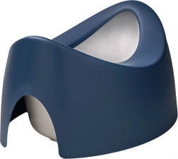 Kinderpot Teggi blauw, dubbelzijdig ergonomisch met schenktuit