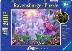 Ravensburger lichtgevend puzzel Magische nacht van eenhoorns XXL 200 stukjes