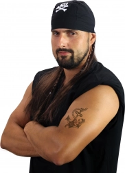 piratenpruik met sjaal