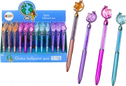 Balpen met ster, blauwe inkt 0,7 mm – mix van kleuren