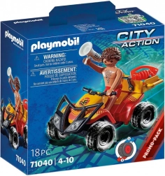 Playmobil City Action – reddingsquad quad met figuur en pull-back motor