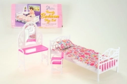 Glorie bed en kaptafel voor poppen