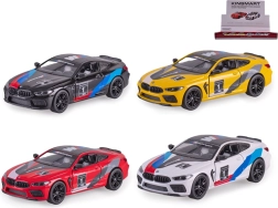Metalen modelauto BMW M8 Competition Coupé 1:38 met pull-back aandrijving