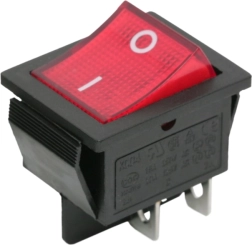 Wipschakelaar met rode verlichting