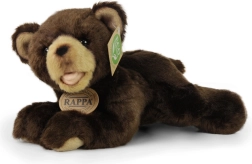 Pluchen beer donkerbruin liggend 24 cm ECO-FRIENDLY