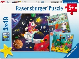 Ravensburger puzzel beroepen uit het fantasierijk, 3×49 stukjes