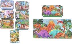 Puzzel 60 stuks in een metalen blik