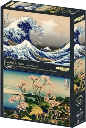 Puzzel De grote golf bij Kanagawa en De wijk Shinagawa 2×500 stukjes