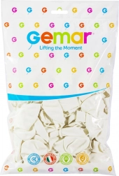 Pastelwitte ballonnen 26 cm GODAN (100 stuks)