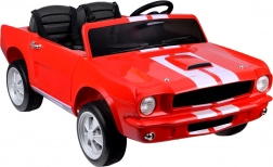 tweepersoons elektrische Shelby GT350 kinderauto met gordels en afstandsbediening – rood