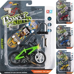 Mini-skateboard met fiets en accessoires