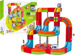 Magnetische kleurrijke baan met treintje 140 onderdelen