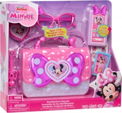 Minnie Mouse reisset met parelhandtas en interactieve smartphone