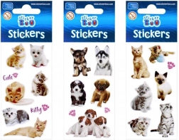 StickerBoo stickers met puppy’s en kittens (3 varianten) - 1 stuk