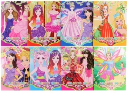 Kleurplaten voor meisjes – schrift met 16 vellen