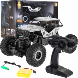 RC terreinwagen Crawler Monster 1:18 voor kinderen 6+ – Zilver