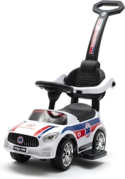 Loopfiets met geluiden en duwstang Baby Mix ambulance – wit