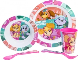 Kinder eetset 5-in-1 PAW PATROL roze