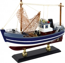Houten verzamelmodel visserskotter – decoratief model