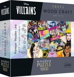 Houten puzzel TREFL Wood Craft Origin Disney: ontmoeting van schurken 1000 stukjes